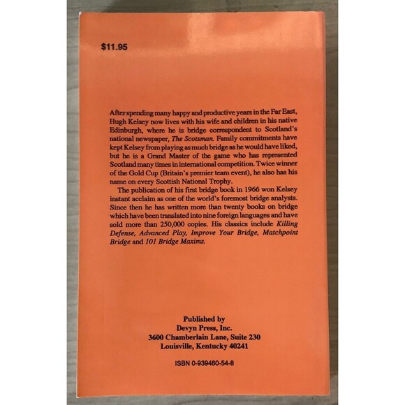 THE TRICKY GAME: DECEPTIVE PLAYS TO WINNING BRIDGE By Hugh Walter Kelsey Rare - Picture 2 of 3